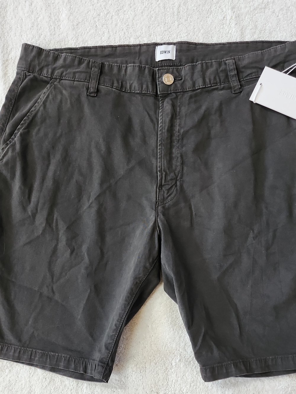 EDWIN Men's Lucas Chino Black Shorts Size 36 New